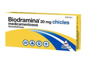 BIODRAMINA 20 mg 12 CHICLES MEDICAMENTOSOS