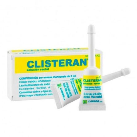 CLISTERAN 450 mg/ml + 45 mg/ml SOLUCION RECTAL 4
