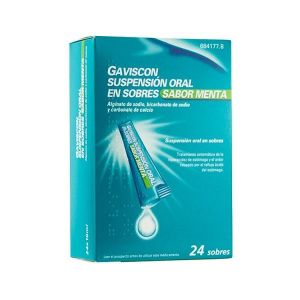 GAVISCON 24 SOBRES SUSPENSION ORAL 10 ml (SABOR