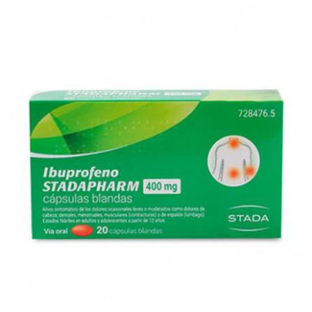 IBUPROFENO STADAPHARM 400 mg 20 C?PSULAS BLANDAS