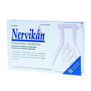 NERVIKAN 160 mg/80 mg 50 COMPRIMIDOS RECUBIERTOS