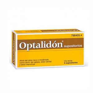 OPTALIDON 500 mg/75 mg 6 SUPOSITORIOS