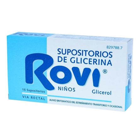 SUPOSITORIOS GLICERINA ROVI INFANTIL 1.44 G 15 S