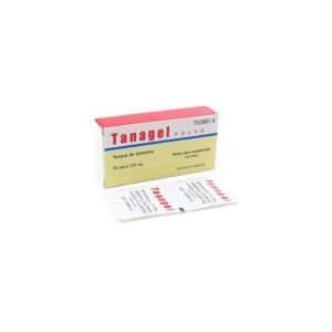 TANAGEL 250 mg 20 SOBRES POLVO PARA SUSPENSION O
